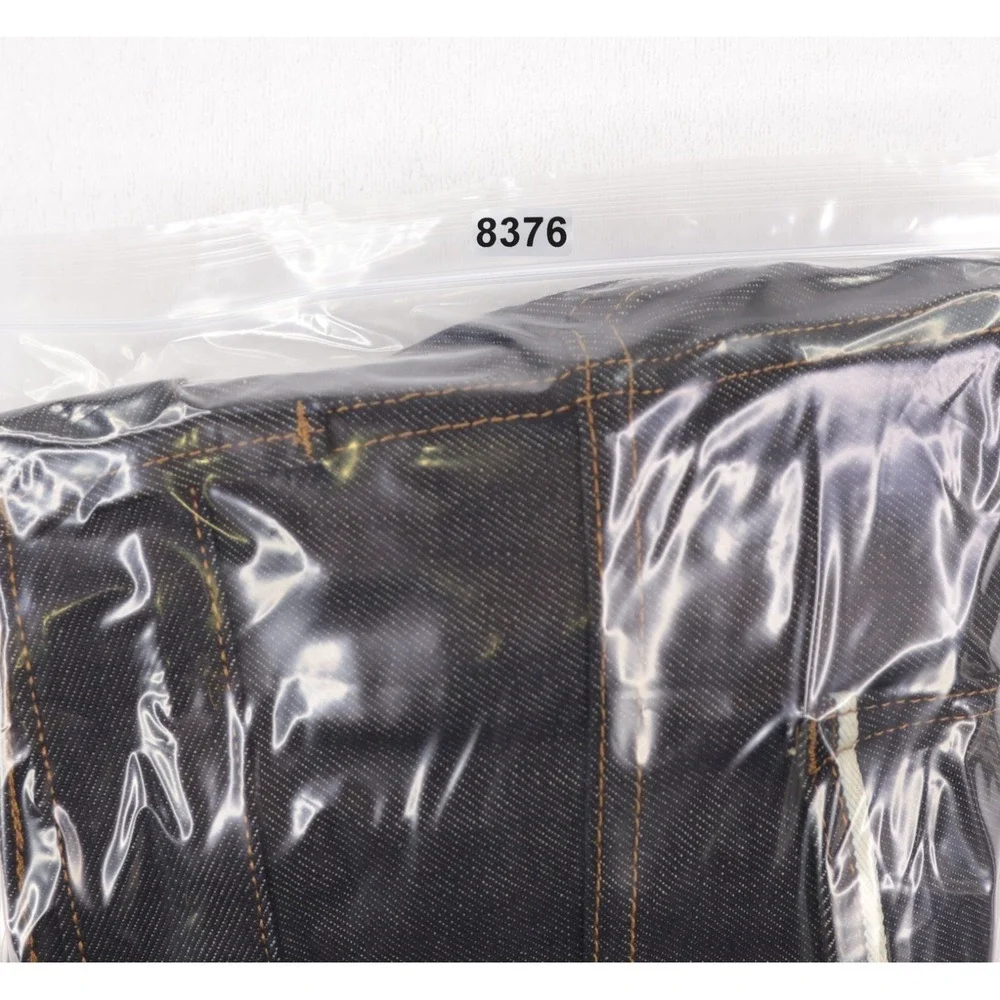 Men's Relaxed Charcoal Jeans with Selvedge Cuff. 190/92A - Picture 14 of 15